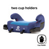 2 x retractable cup holders [Blue]