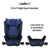 Monterey® 2XT LATCH converts to backless booster seat [Blue]