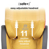 Easy adjust 11-position headrest [Yellow Sulphur]