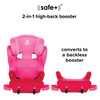 Converts to backless booster [Pink Cotton Candy]