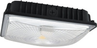 59W Black LED Square Canopy and Garage Light