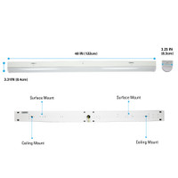 25W 4FT LED Commercial Strip Light Linear Outdoor Warehouse