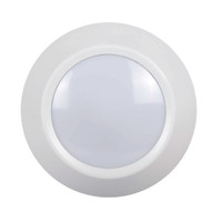 17W LED 7" Small Flush Mount Ceiling, dimmable, wet location, mounted using a 4-in junction box