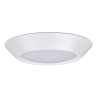 17W LED 7" Small Flush Mount Ceiling, dimmable, wet location, mounted using a 4-in junction box