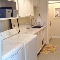 17W LED 7" Small Flush Mount Ceiling, dimmable, wet location, mounted using a 4-in junction box, for use in smaller spaces like bathrooms, closets, storage areas, hallways, and stairways in residential and commercial buildings.