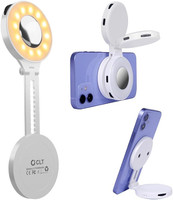 Magnetic LED Selfie Light for MagSafe Portable Fill Light with Sticky Ring Mount for Phones, Ideal for Selfies, Photography, TikTok Videos, Zoom Meetings, and Video Conferencing
