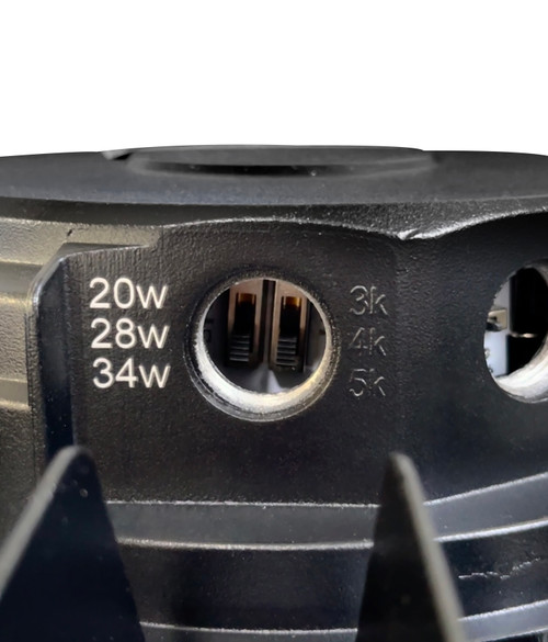 100W Black LED Post Top Area Light, use in commercial buildings, walkways, or landscape areas