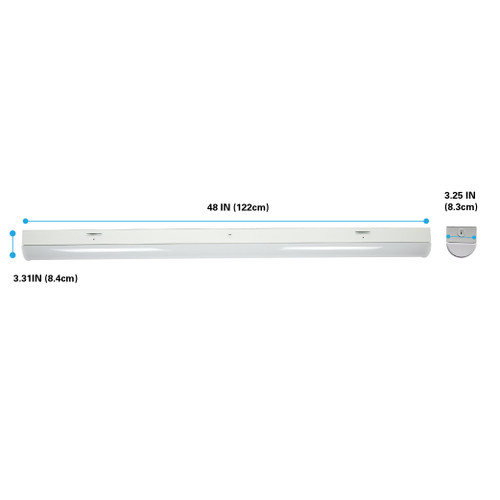 35W 4FT LED Commercial Strip Light Linear Warehouse Ceiling Light, Fluorescent Replacement