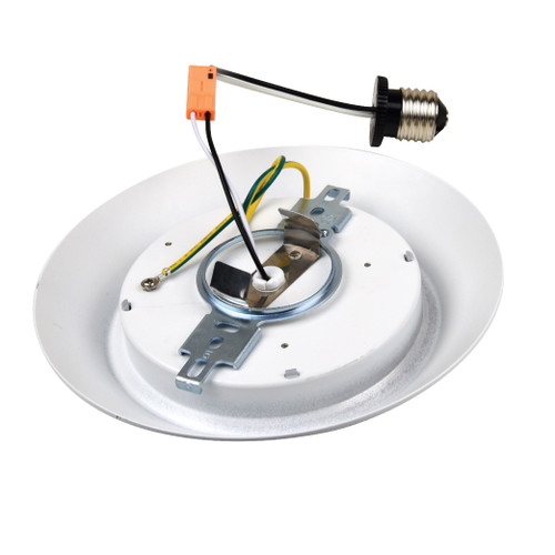 17W LED 7" Small Flush Mount Ceiling, dimmable, wet location, mounted using a 4-in junction box