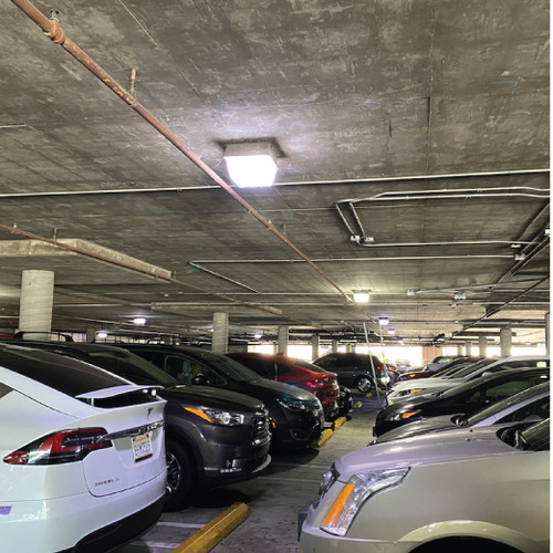 60W, LED Traditional Canopy and Garage Light, used in covered areas, parking structures