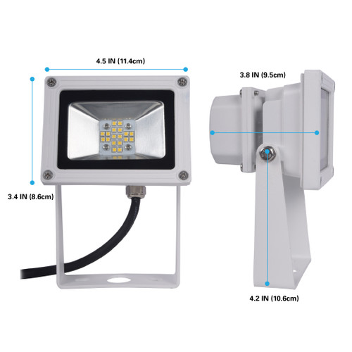 CLT LED Flood Light, Outdoor, IP65 Waterproof, 13W, 4000k, Compact, adjustable yoke mount