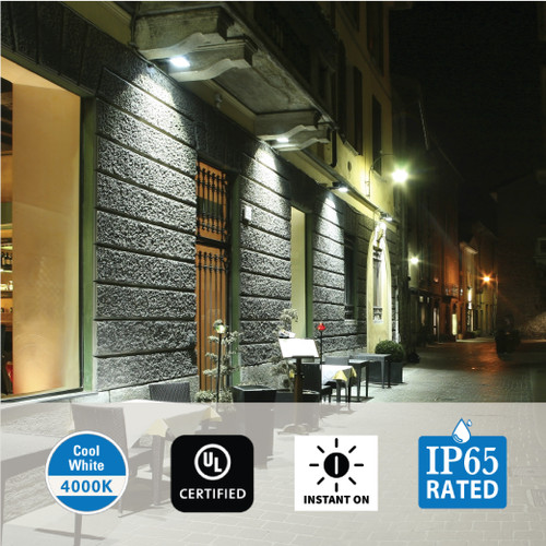 CLT LED Flood Light, Outdoor, IP65 Waterproof, 13W, 4000k, Compact, home, landscape