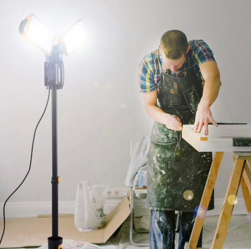 Ecostream, Portable, Rotation Heads, Work Light, LED, Dual Head, Corded, Foldable, 93W