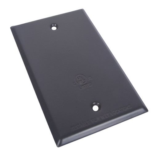 CLT 1-Gang No Device Blank Wallplate, Standard Size, Blank Faceplate Cover for unused Outlets/Switches, UL Listed,  Bronze