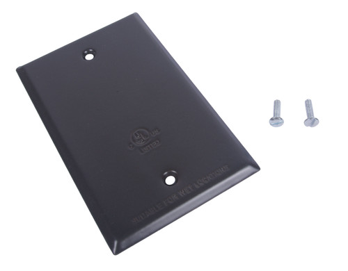 CLT 1-Gang No Device Blank Wallplate, Standard Size, Blank Faceplate Cover for unused Outlets/Switches, UL Listed,  Bronze