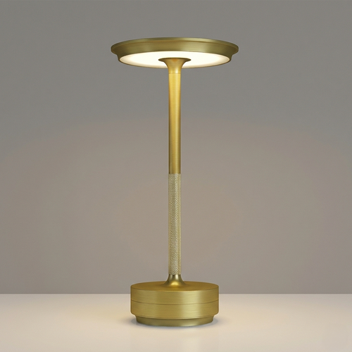 6000mAH for longer battery life. Cordless Table Lamps Rechargeable, Portable Lamp, Stepless Dimming LED Table Light with Memory Function, for Outdoor/Dinner/Patio/Restaurant, (Gold)