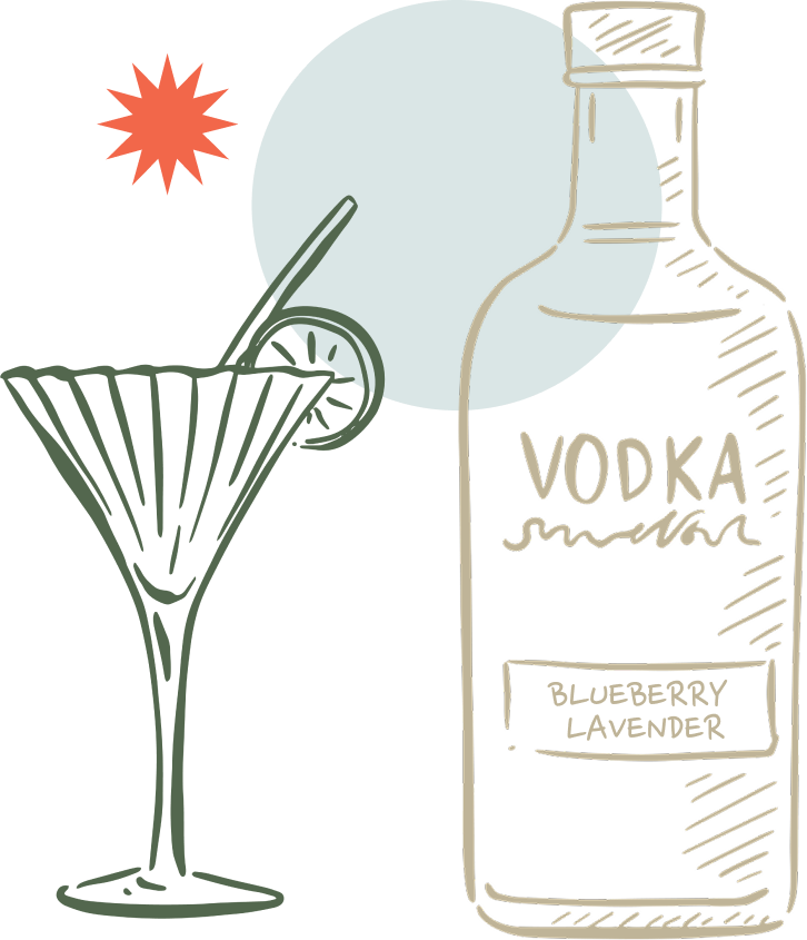 Blue Skies Martini