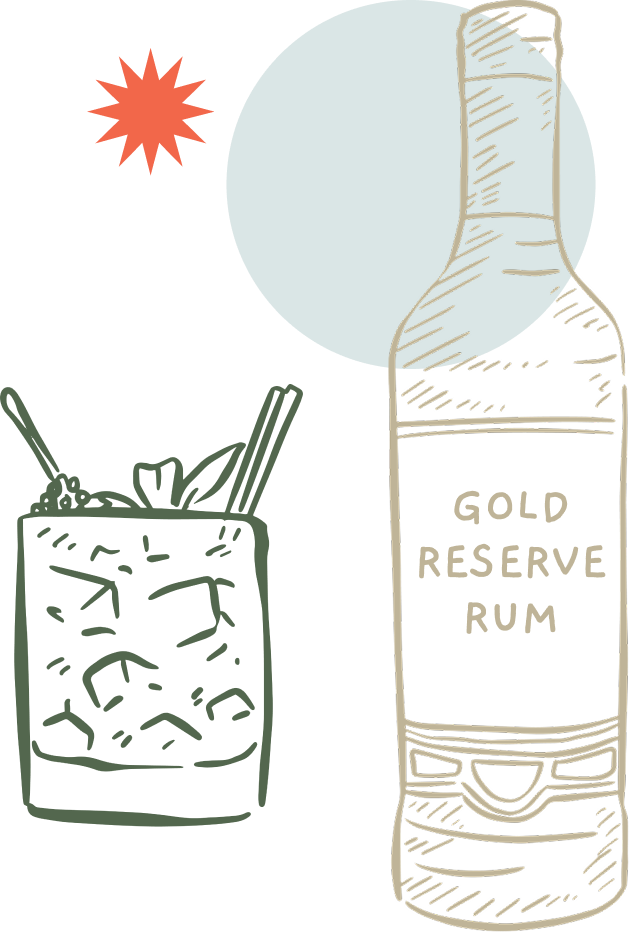 Pineapple Rum Sour Cocktail