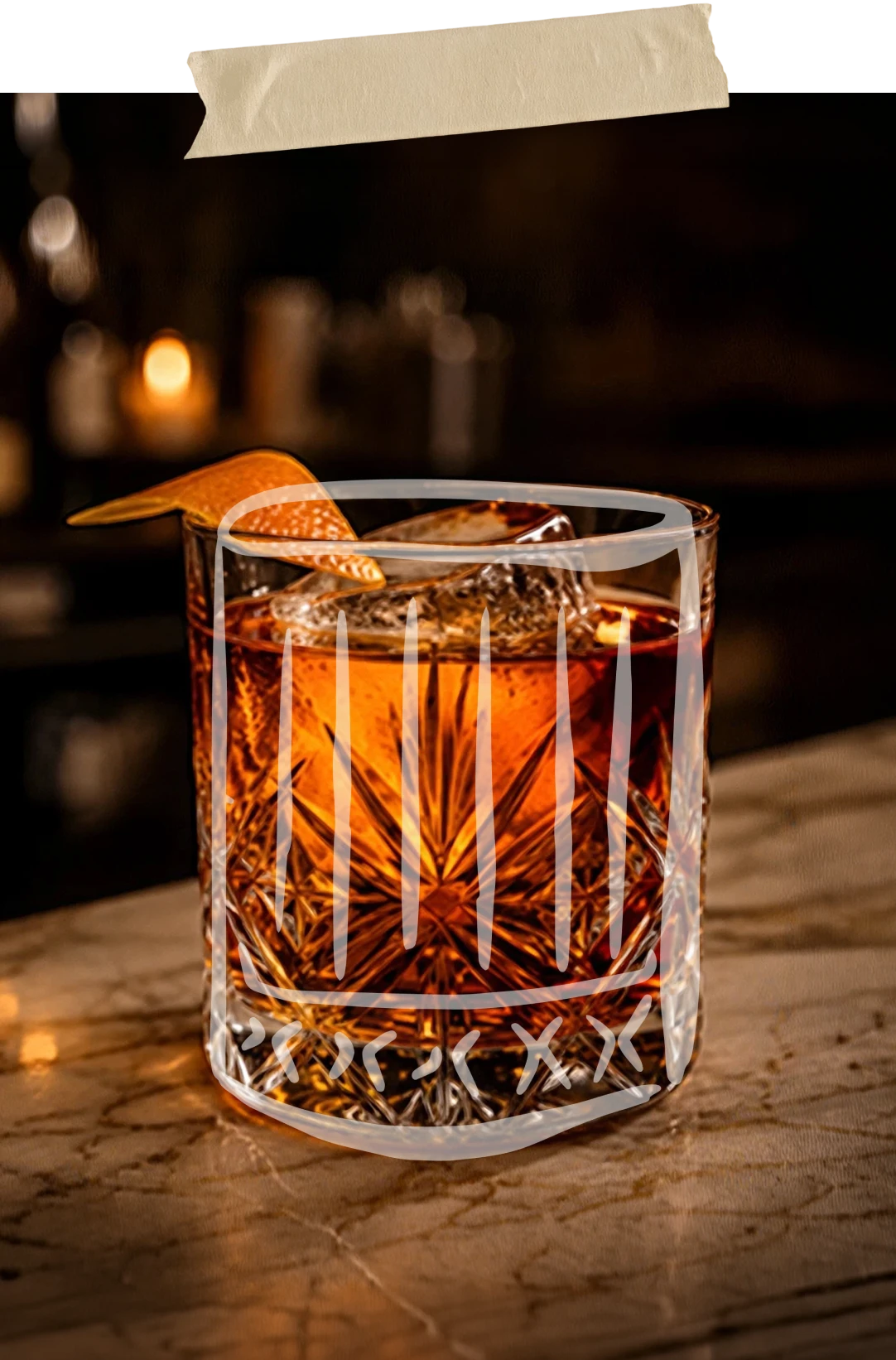 Happy Accident cocktail made with Daufuskie Island Dark Rum