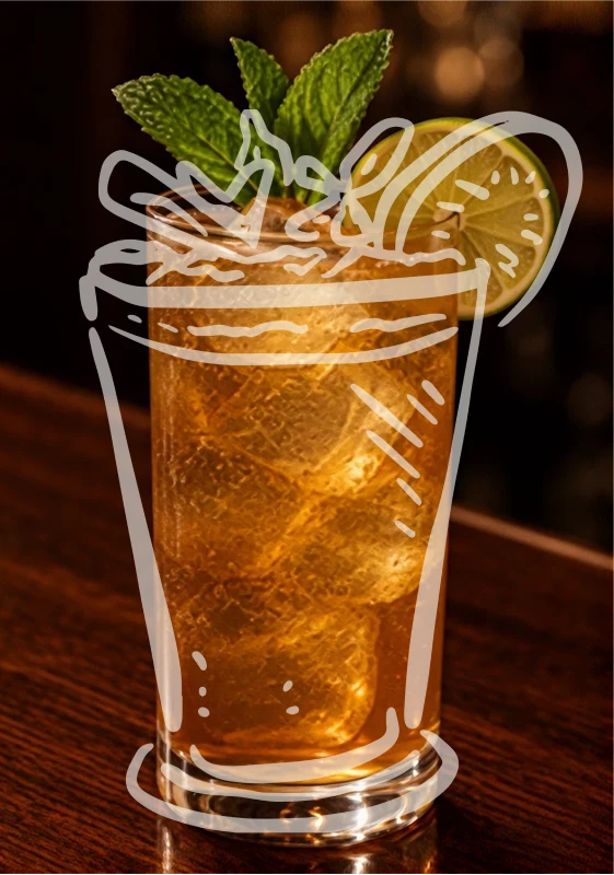 No Witnesses cocktail made with Daufuskie Island Dark Rum