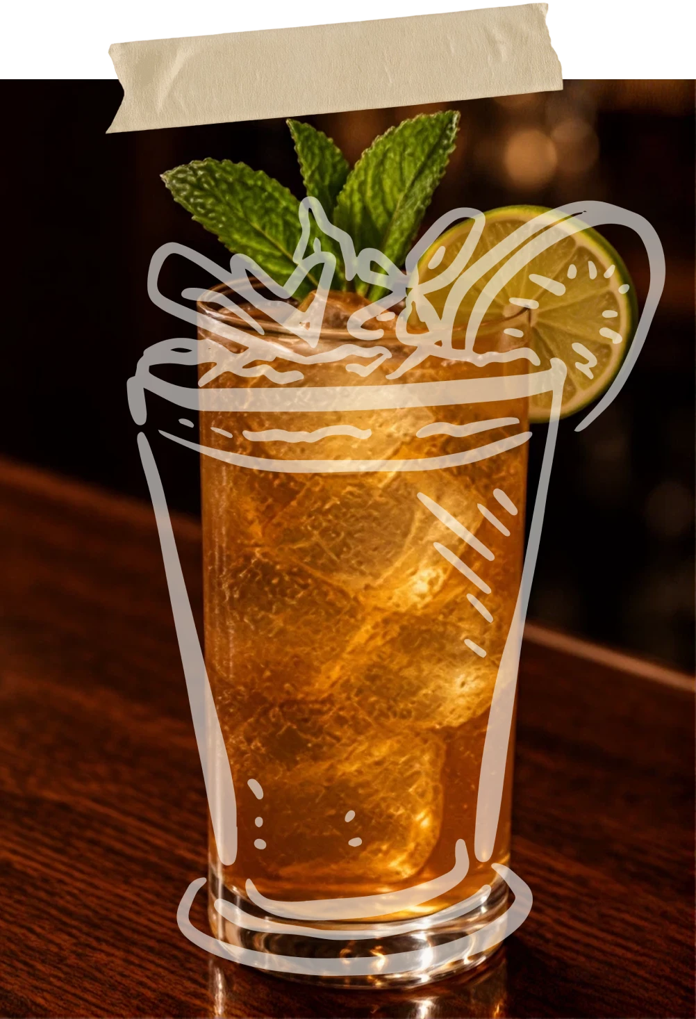 No Witnesses cocktail made with Daufuskie Island Dark Rum