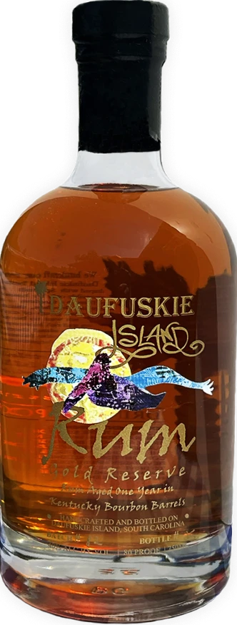 Bottle of Daufuskie Island Gold Reserve Rum