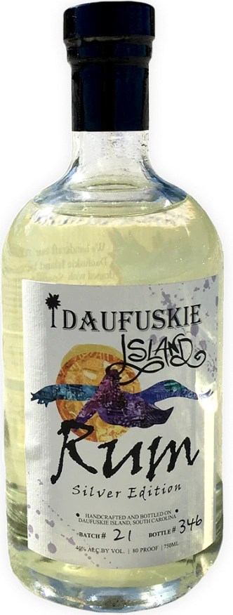 Bottle of Daufuskie Island Silver Edition Rum