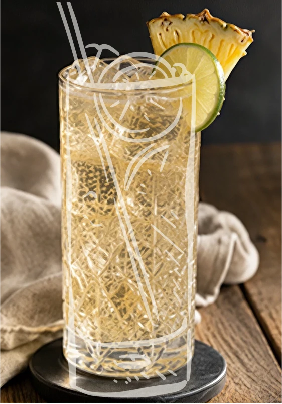 The Password cocktail made with Daufuskie Island Dark Rum