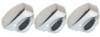3 X GENUINE BELLING OVEN COOKER CONTROL KNOB SWITCH 083337410