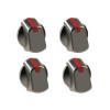 UNIVERSAL 35MM STAINLESS STEEL COOKER CONTROL KNOB PACK OF 4