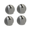 Universal 48mm White Multi Fit Cooker Control Knobs Pack of 4