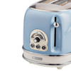 ARIETE VINTAGE 2 SLICE TOASTER BLUE