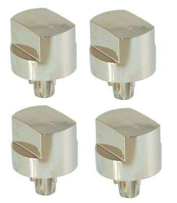 4 X STOVES COMPATIBLE SILVER HOB OVEN SWITCH KNOBS 082589107