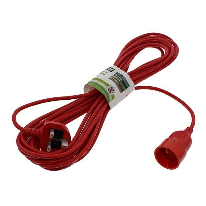 UNIVERSAL LAWNMOWER REPLACEMENT MAINS POWER CABLE 10M QT069