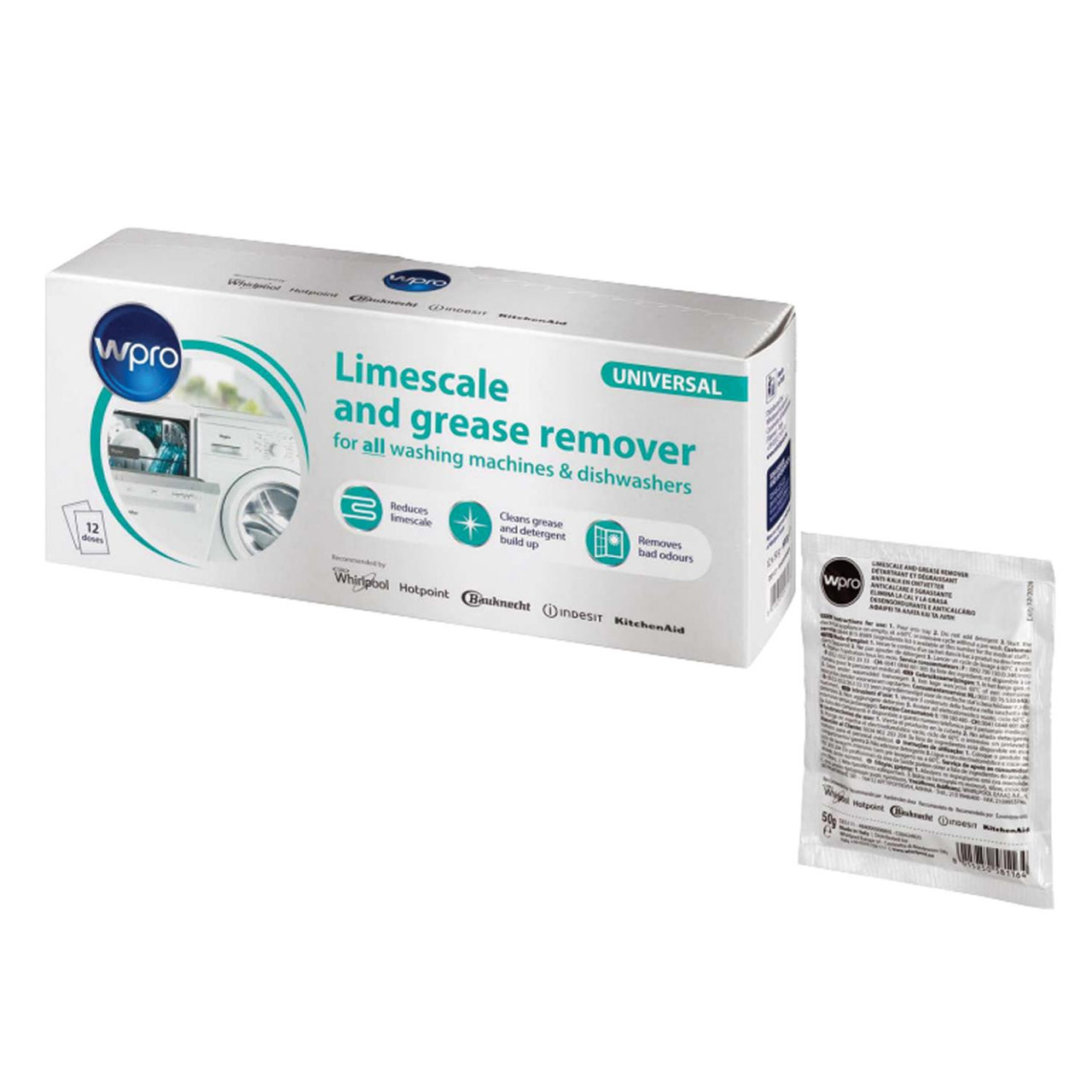 GENUINE HOTPOINT Limescale & Detergent Remover - Pack of 12