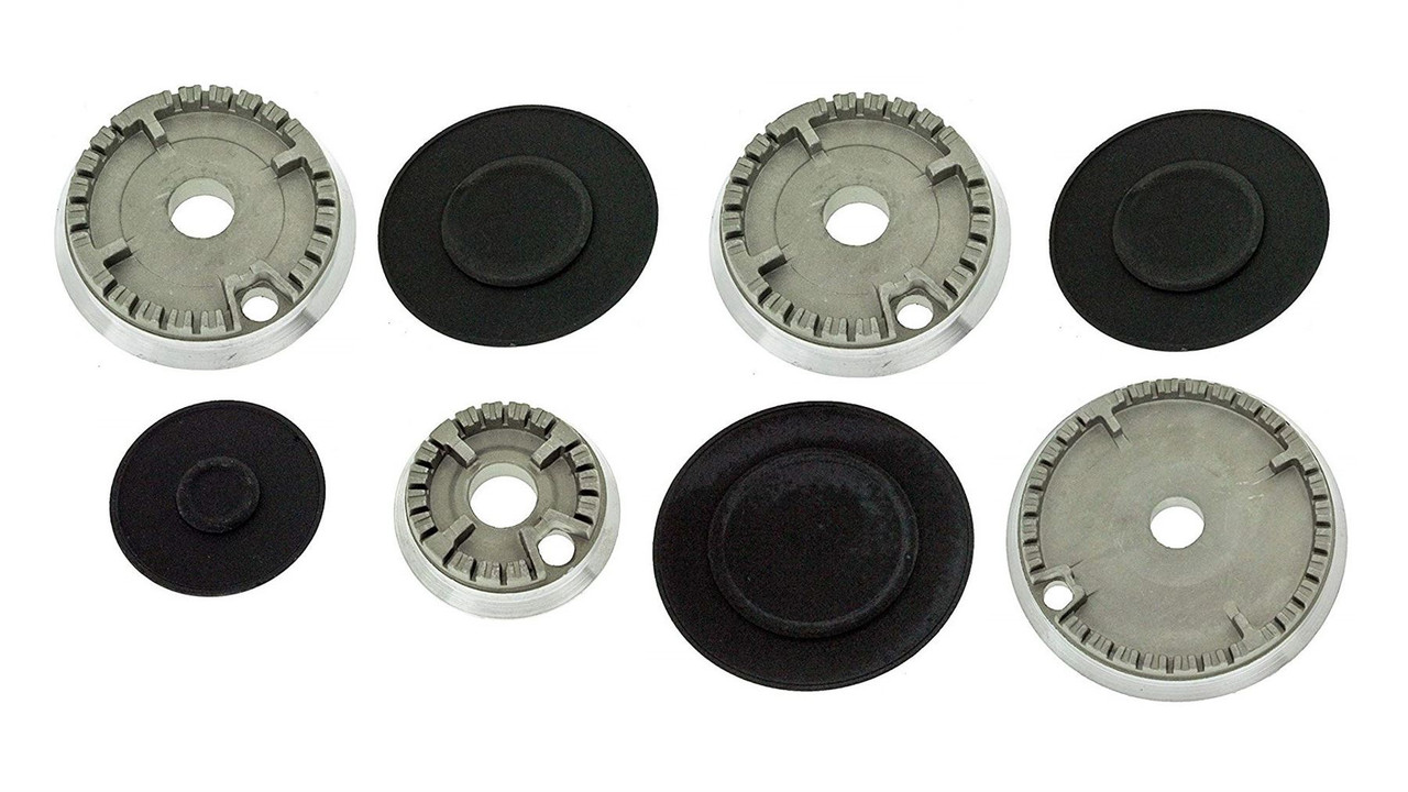 Gas Hob Burner Flame Cap Set for Baumatic Belling Cooker