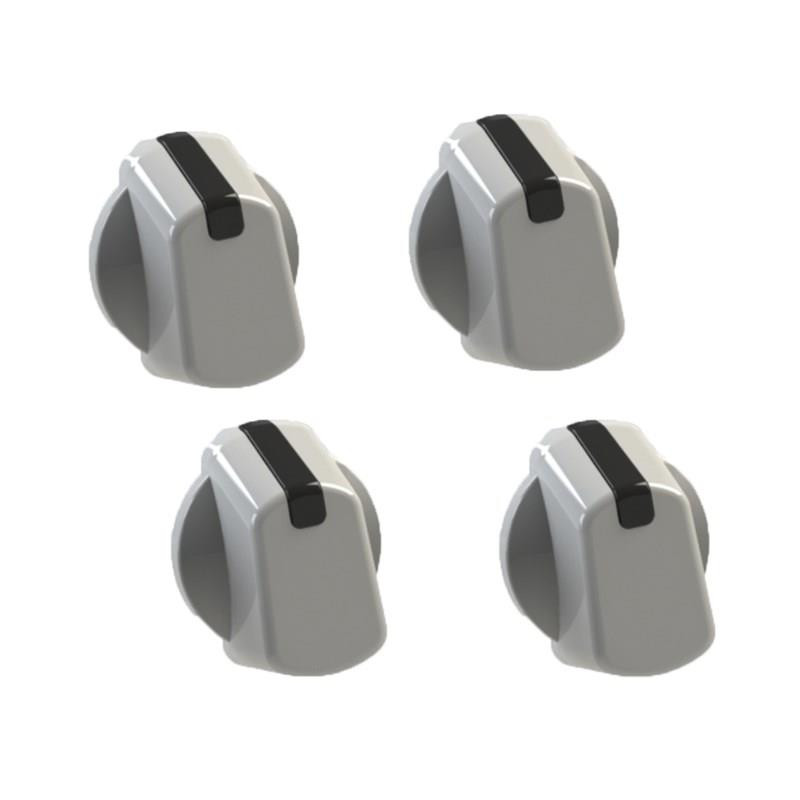 UNIVERSAL 35MM WHITE COOKER CONTROL KNOB PACK OF 4