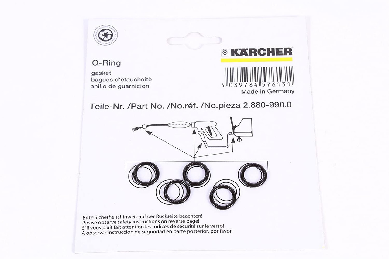 GENUINE KARCHER PRESSURE WASHER O RING SET PACK OF 5 28809900