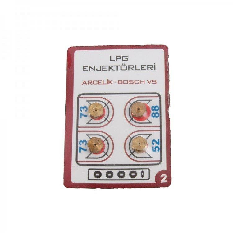 UNIVERSAL LPG GAS JET SET - 4 BURNER HOB INJECTOR PROPANE NOZZLE CONVERSION KIT 9MM