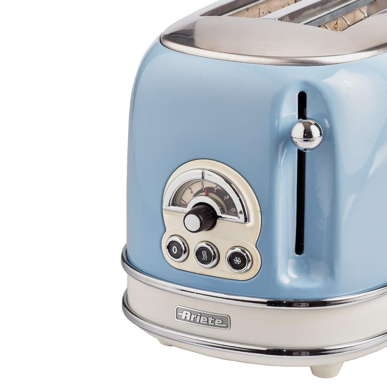 ARIETE VINTAGE 2 SLICE TOASTER BLUE