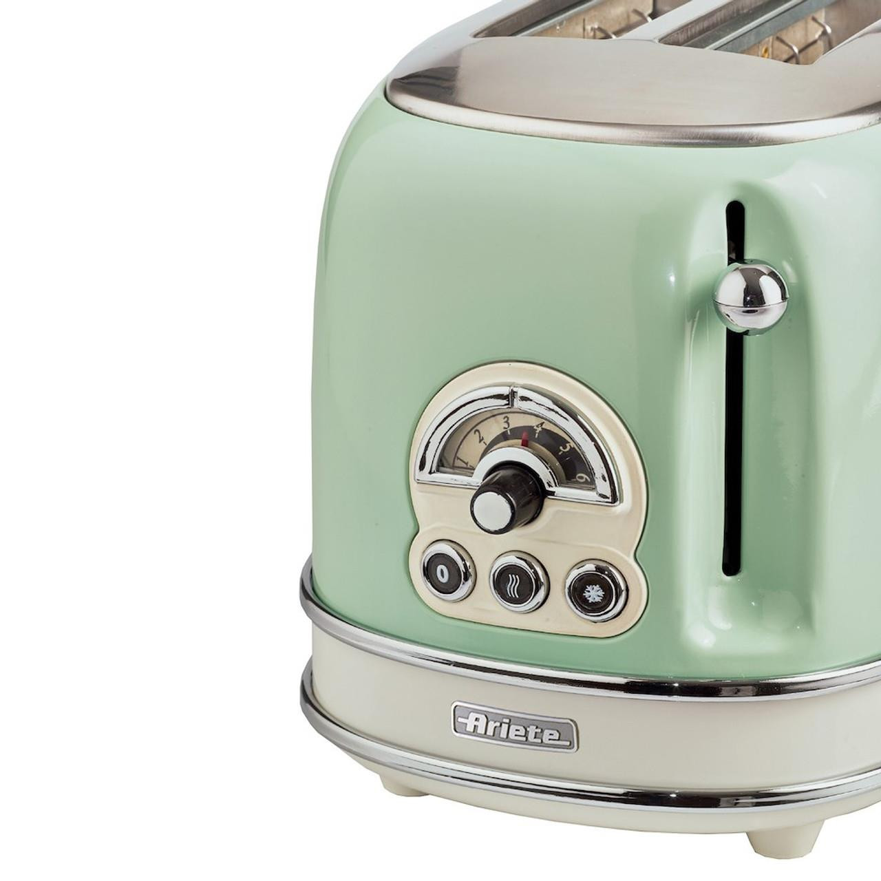 ARIETE VINTAGE 2 SLICE TOASTER GREEN