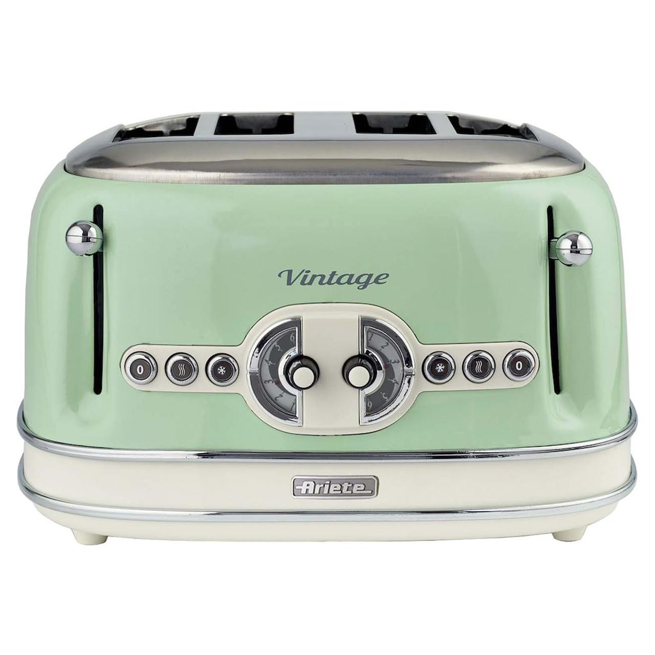 ARIETE VINTAGE 4 SLICE TOASTER GREEN