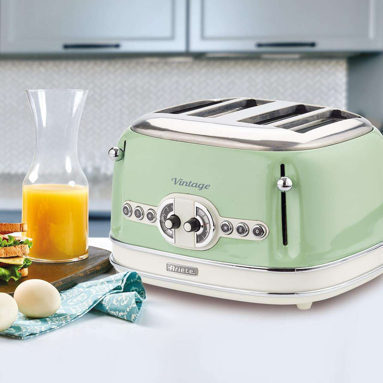 ARIETE VINTAGE 4 SLICE TOASTER GREEN