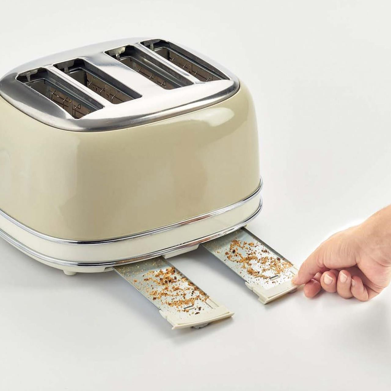 ARIETE VINTAGE 4 SLICE TOASTER CREAM