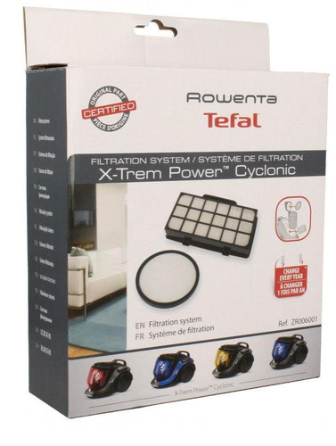 ROWENTA X-TREAM POWER VACUUM CLEANER HEPA FILTER KIT H12 ZR006001