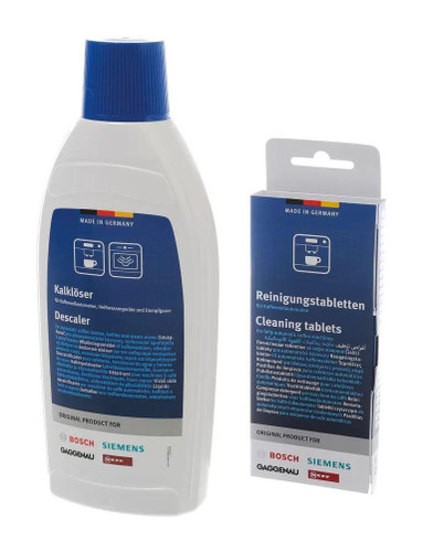 Bosch Coffee Maker Machine Cleaning Tablets & Liquid 00311759