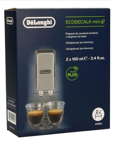 Delonghi EcoDecalk Mini Coffee Machine Maker Cleaner Descaler 2 x 100ml Sachets