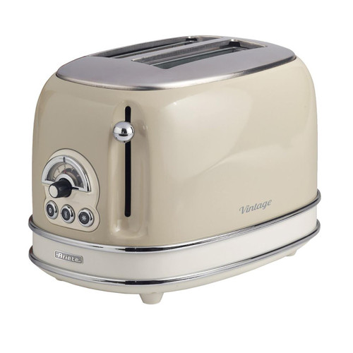 ARIETE VINTAGE 2 SLICE TOASTER CREAM