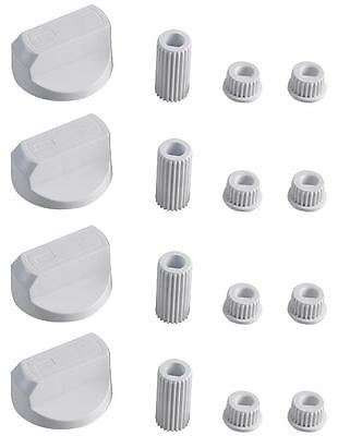 UNIVERSAL COOKER OVEN KNOB WHITE PACK OF 4