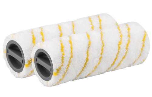 TWO-PIECE MICROFIBRE ROLLER SET FOR THE KARCHER FC3, FC5 HARD FLOOR CLEANER